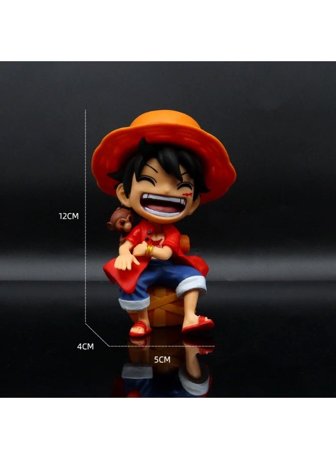 Luffy Sitting Pose Figure Vividly Capturing Cheerful Spirit Exquisitely Detailed with Premium Craftsmanship for Devoted Fans - Image 2